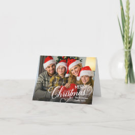 Anúncio Feliz Natal Foto Personalizada Simples