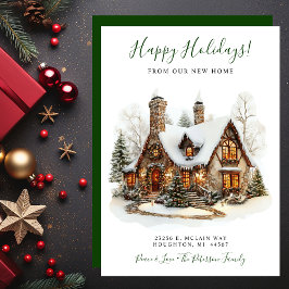 Anúncio Felizes Feriados Novo Movimento Doméstico