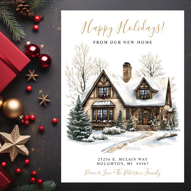 Anúncio Felizes Feriados Novo Movimento Doméstico (Criador carregado)