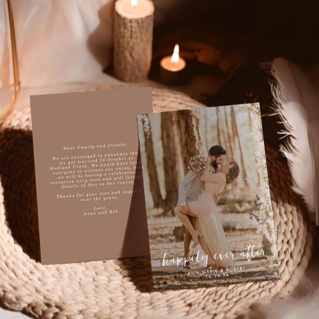 Anúncio Felizmente Depois Do Casamento De Fotografias De S (Criador carregado)