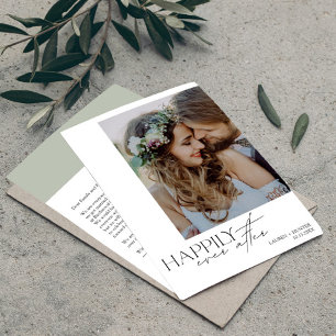 Anúncio Felizmente Depois Do Casamento De Fotos Moderno