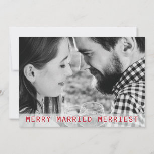 Anúncio Feriado de Natal do Casamento de Mérito da feliz 