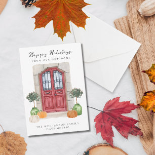 Anúncio Feriado de outono Movendo para Casa Mudança de End