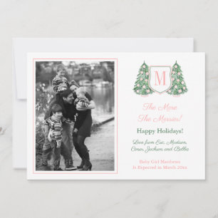 Anúncio Feriados de Natal de Menina Rosa Pidrada Gravidez