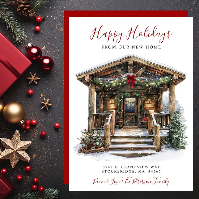 Anúncio Feriados Felizes Novo Movimento da Porta Frontal (Criador carregado)