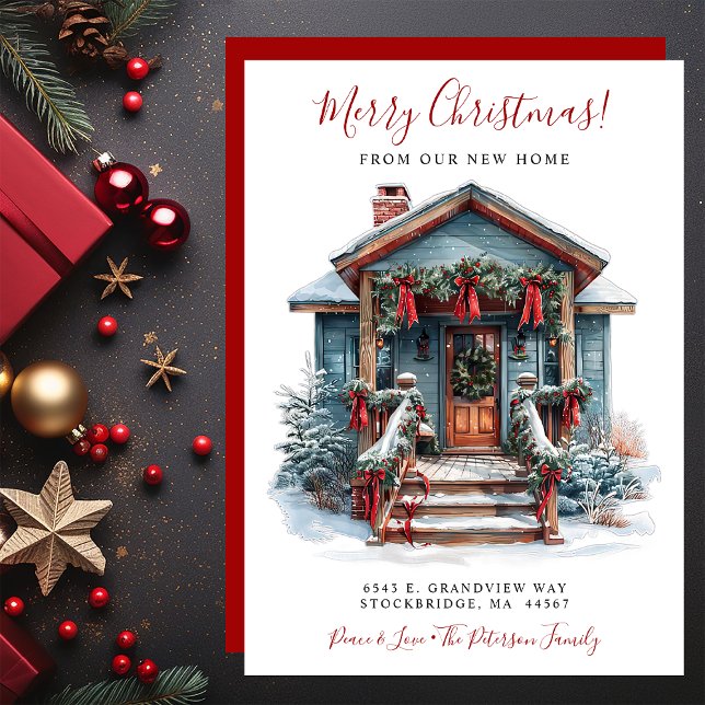 Anúncio Feriados Felizes Novo Movimento da Porta Frontal (Criador carregado)