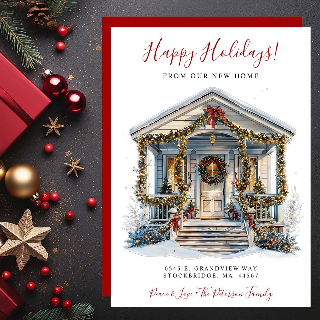 Anúncio Feriados Felizes Novo Movimento da Porta Frontal (Criador carregado)