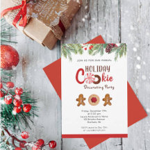 Festa de decoração de cookies de férias