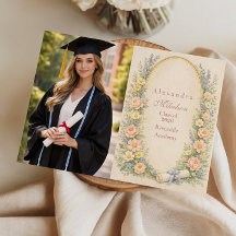 Festa de Formatura com Coroa Floral Pastel
