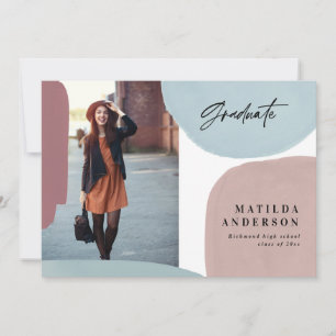 Anúncio Festa de formatura com várias fotos coloridas abst