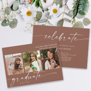 Anúncio Festa de formatura de Fotografias Moderna 3 Brown