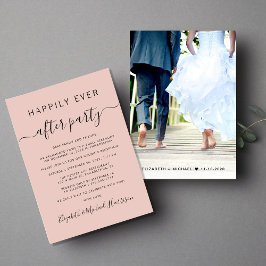 Anúncio Festa de Fotos com Blush para Casamento Feliz