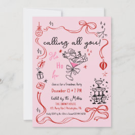 Anúncio Festa de Natal de Friendmas Feriado