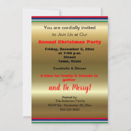 Anúncio Festa de Natal Dourada Red Strike