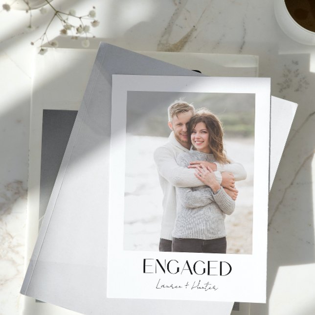 Anúncio Festa de noivado de Código QR do Script de Fotogra (Engaged & Excited! Join Us for the Party 🥂💍 [Personalize Here])