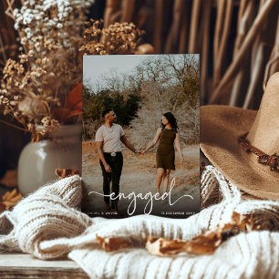 Anúncio Festa de noivado de Fotografias Envolvidas por Scr