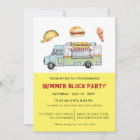 Festa de Verão de caminhão de comida