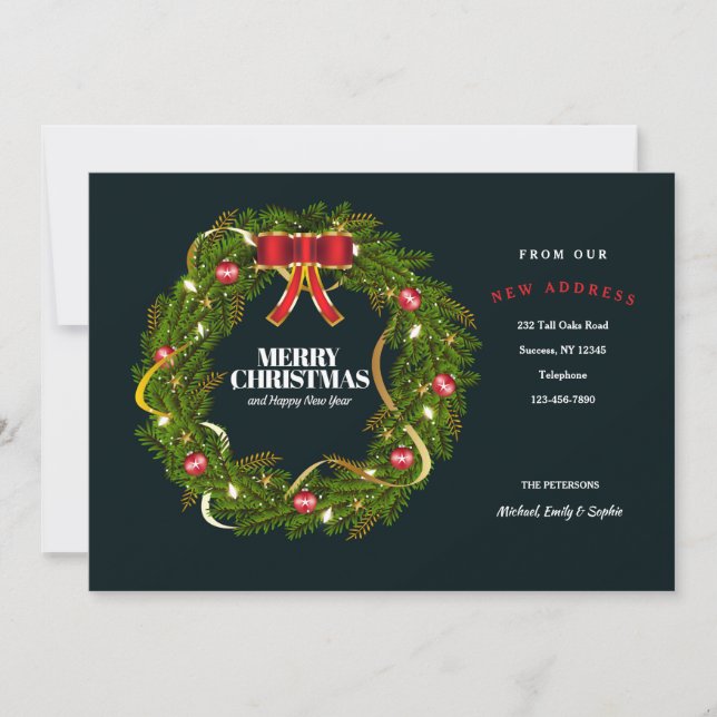 Anúncio Festivo de Fúria de Natal em Movimento (Frente)