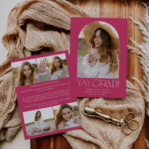 Anúncio Fete Moderno Graduação em arco fotográfico Forma