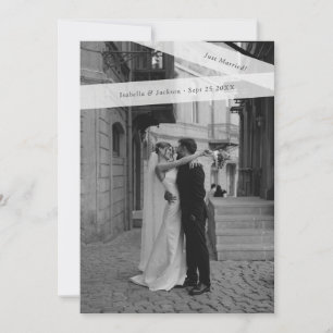 Anúncio Fita de Papel de Foto de Casamento às Pressas Mode