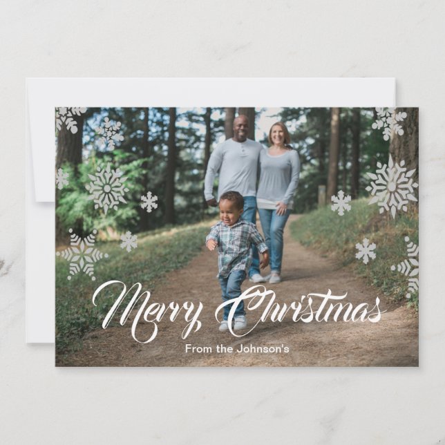 Anúncio Floco de neve Feriado (Frente)