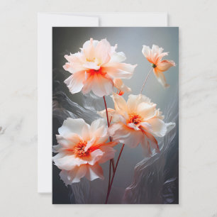 Anúncio Flor de Florescimento Abstrato Elegante Névoa