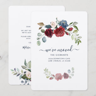 Anúncio Floral de Mudança de Endereço
