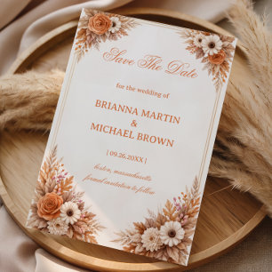 Anúncio Floral de Outono Quente