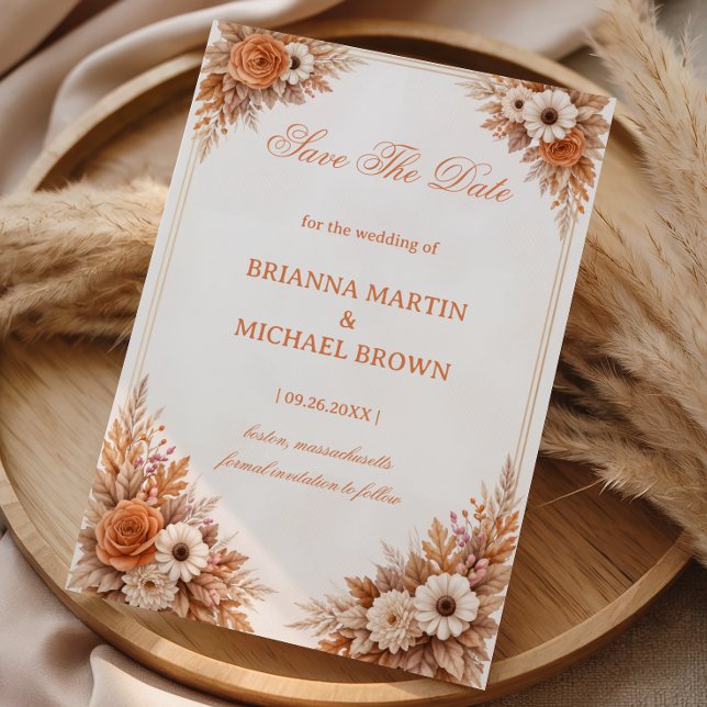 Anúncio Floral de Outono Quente (Criador carregado)