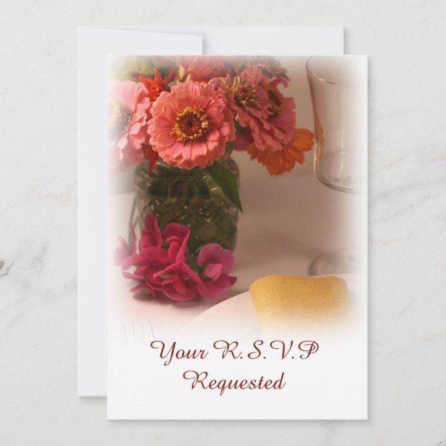 Anúncio floral de verão de casamento (Frente)