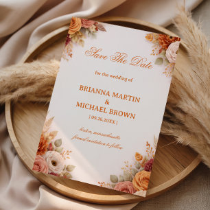 Anúncio Floral Elegante de Outono