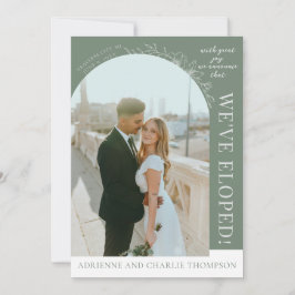 Anúncio Floral Simplicity 1 Modern Green Elopement