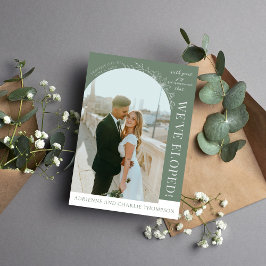 Anúncio Floral Simplicity 1 Modern Green Elopement