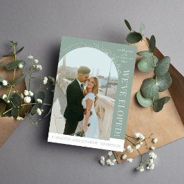 Anúncio Floral Simplicity 1 Modern Green Elopement
