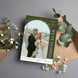 Anúncio Floral Simplicity 1 Modern Green Elopement