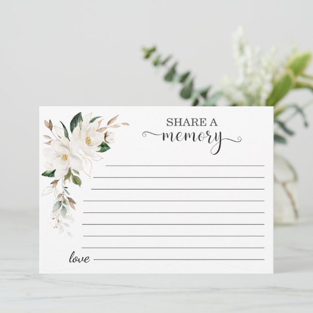 Anúncio Flores Brancas da Magolia Compartilham uma Frequên (Em pé/Frente)