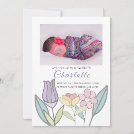 Anúncio Flores de Novo Pastel para Bebês Personalizadas