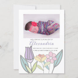 Anúncio Flores de Novo Pastel para Bebês Personalizadas (v