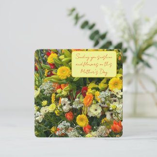 Anúncio flores dias de as mães