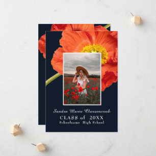 Anúncio Flores Vermelhas Flores Foto Graduação Moderna 