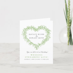 Anúncio Fluxo ao vivo verde casamento no inverno Mistletoc