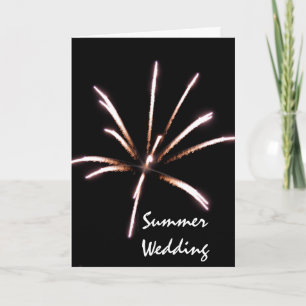 Anúncio Fogos de artifício Casamento de Verão Salvar a D