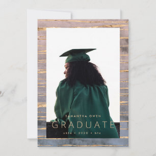 Anúncio folha de ouro moderna de watercolor boho ombre