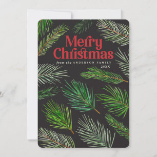 Anúncio Folha do pinheiro e Natal corajoso da tipografia