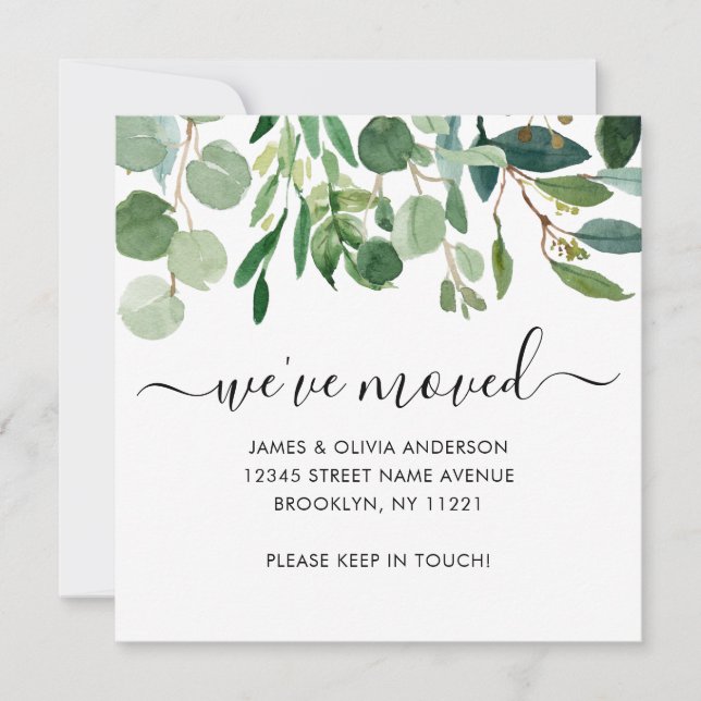 Anúncio Folhagem Botânica Bonita, Mudamos de novo para cas (Frente)