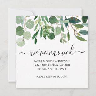 Anúncio Folhagem Botânica Bonita, Mudamos de novo para cas