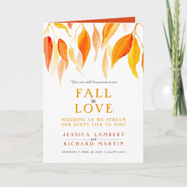 Anúncio Folhas caem em foto laranja de transmissão de casa (Frente)