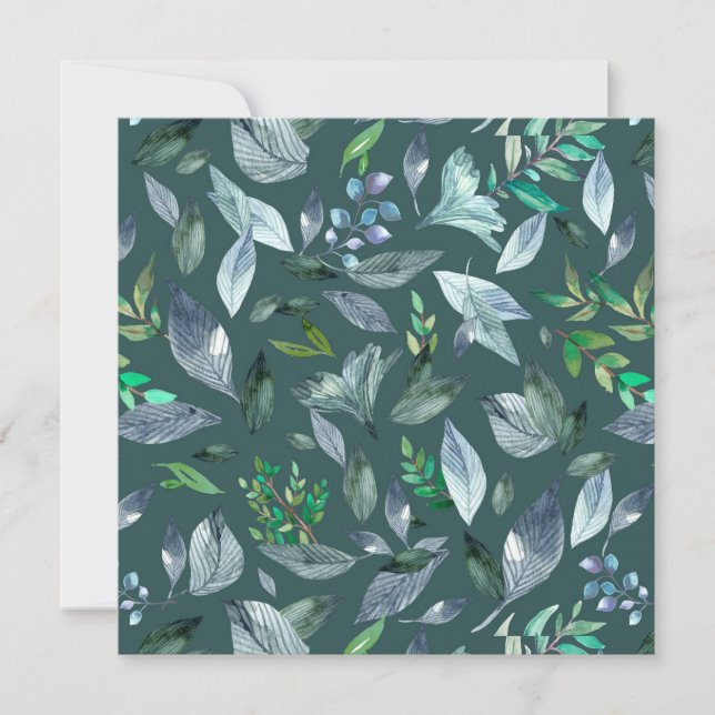 Anúncio Folhas de cor aquosa 5 (Frente)