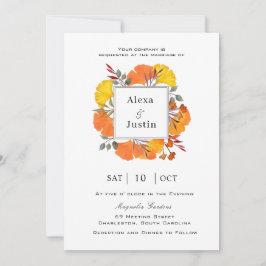 Anúncio Folhas de Ginkgo Casamento de Outono