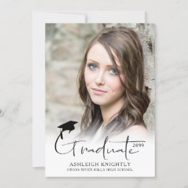 Anúncio Formando 2 Foto de Script Simples Moderno